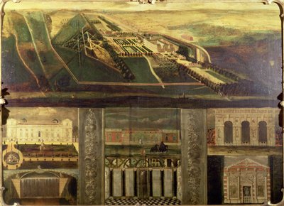 Vista topográfica de Wilton House de Leendert or Leonard Knijff